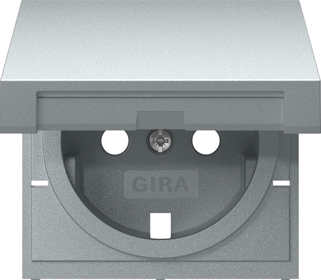 Gira Couvercle Schuko HC System 55 Aluminium - 492226