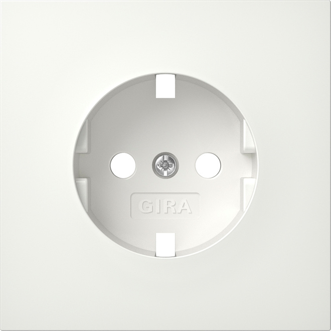 Gira F100 White Schuko Socket Cover - 4920112