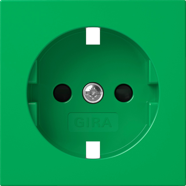 Gira Covered Socket System 55 Green - 4921107