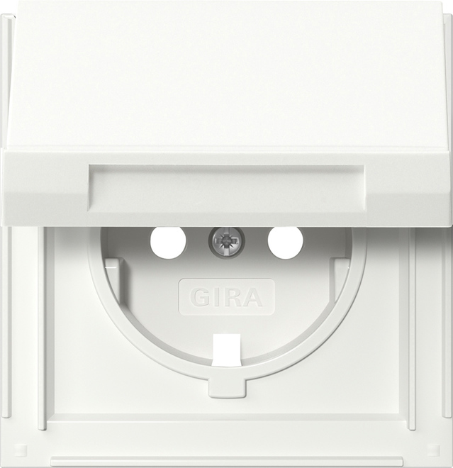 Gira Cover Schuko Socket TX44 Pure White - 492266