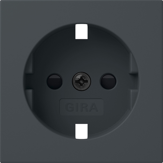 Gira Schuko Socket SH System 55 Anthracite - 492128