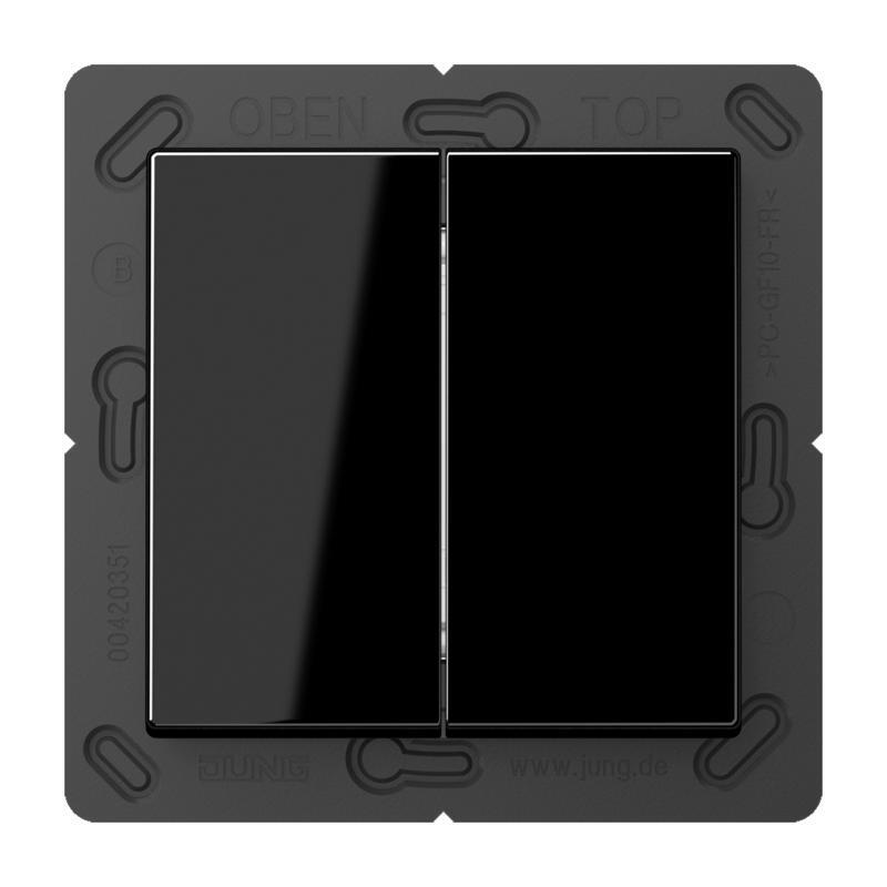 Jung Transmisor de Pared A500 Negro Hue 4 Canales - FOHA595SW