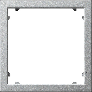 Cadre adaptateur carré Gira 45x45mm Système 55 aluminium - 028326