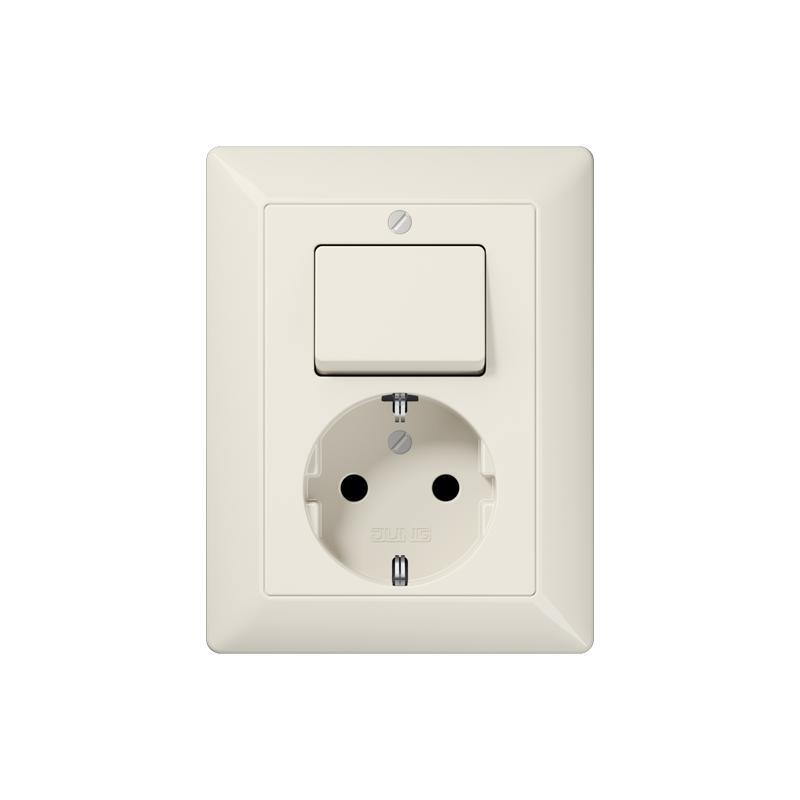 Jung AS500 Interruptor combinado con conmutador blanco - AS5576EU