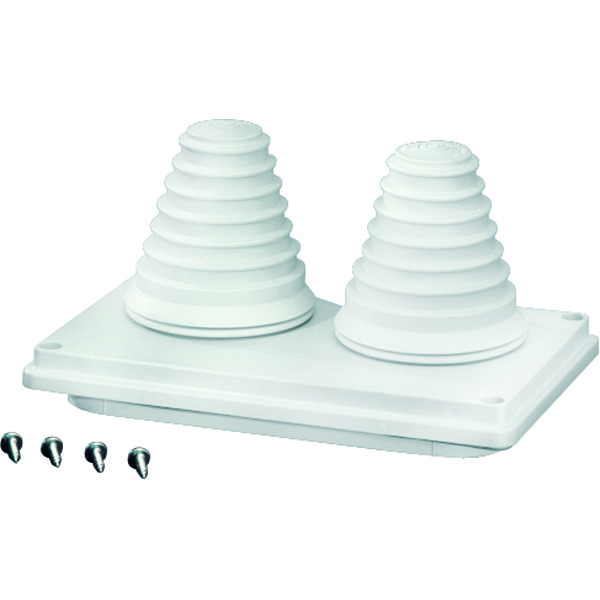 Hensel Bride d'entrée de câble avec 2 bouchons de montage jusqu'à 72mm IP55 - MV FP 66