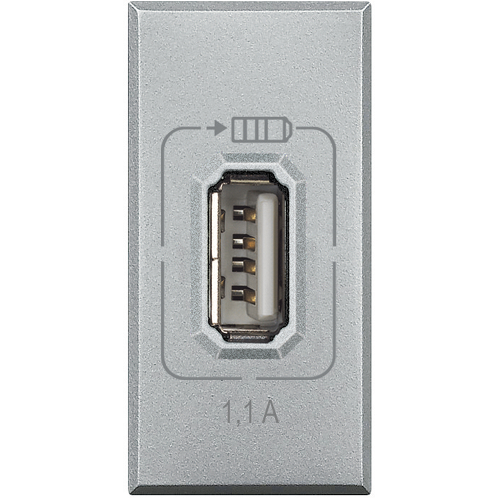 BTICINO AXOLUTE USB-Ladegerät 1.1A 1 Modul Tech - BTHC4285C1