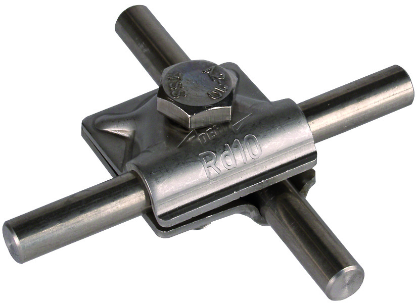 Dehn MV Clamp With Hexagon Screw 10mm Stainless Steel - 391059