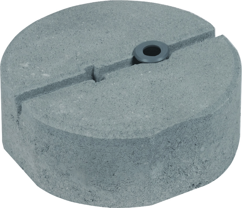 Base de hormigón Dehn 8.5KG M16 D240 con adaptador roscado - 102003