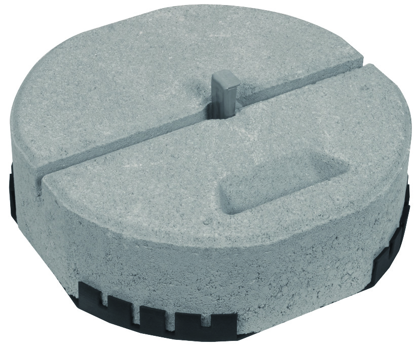 Betonvoet C45/55 17kg voor wigmontage en steunplaat D 377mm - 102340