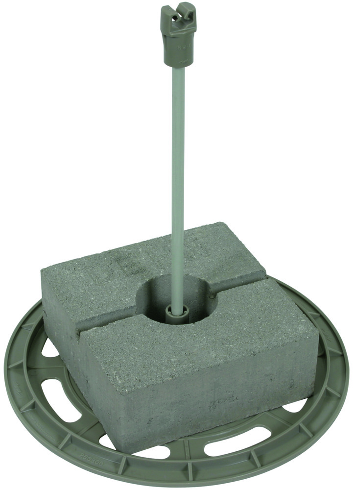 DEHN DLH With Base Plate - Concrete Block And Spacer Bar - 253115