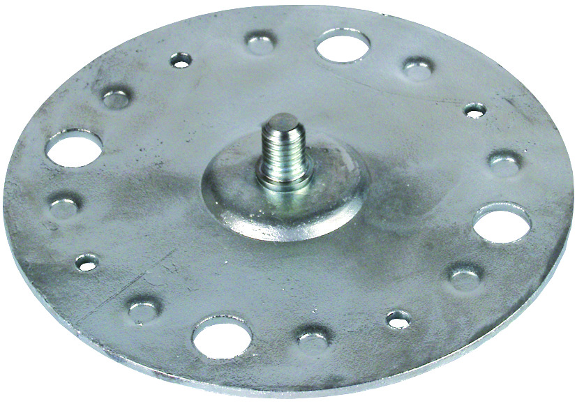 Dehn Fixing Plate D 100mm With M8 Threaded Bolt And 4 Bores - 297015