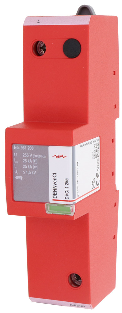 DEHN DVCI Parafoudre combiné de type 1 et 2 1 pôle 255V AC - 961200