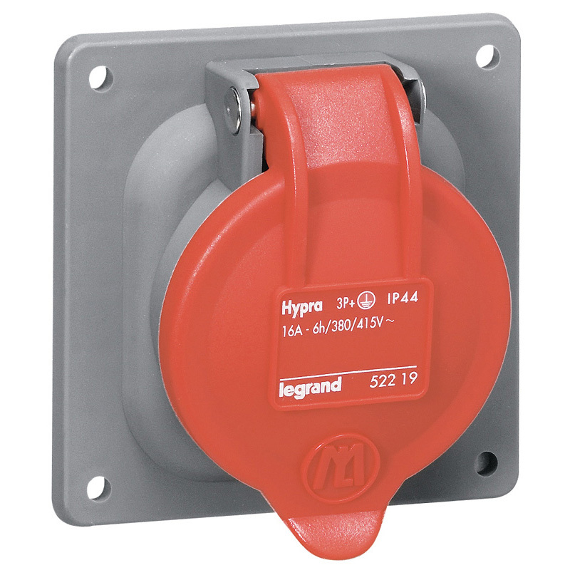 Legrand Hypra Inbuilt Socket 400V 63A 4P IP44 - 053823