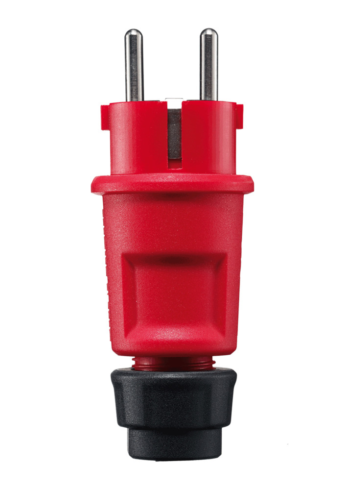 ABL 1519140 Red Plug With Earth Contact IP44 Thermoplastic - 1519-140