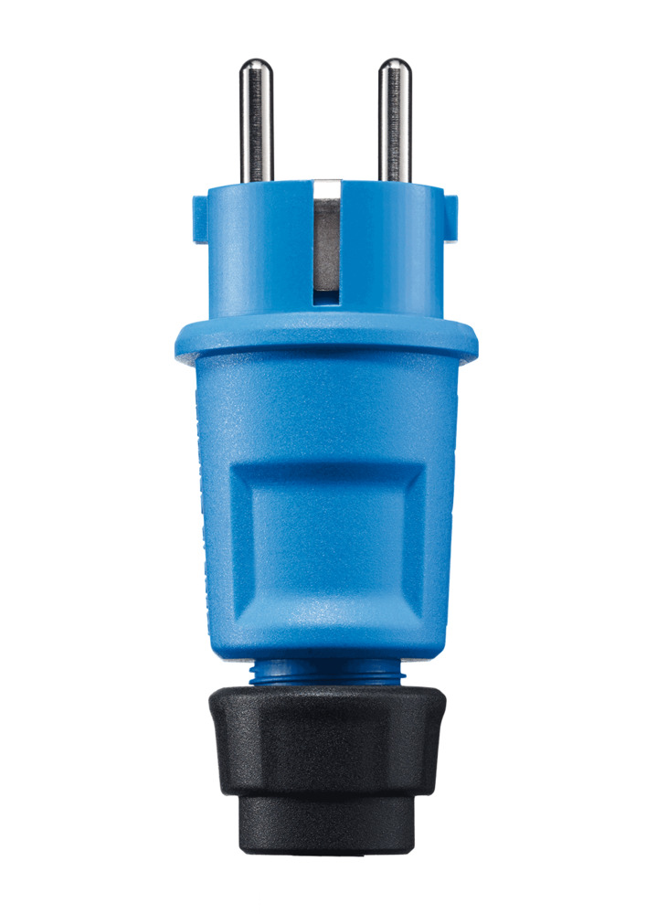 ABL Blauer Stecker mit Erdungsanschluss IP44 250V 3x2,5mm - 1519-150