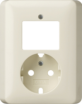 Gira System 55 Switch And Socket Cream White Combination Frame - 092801