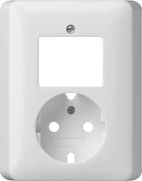 Gira Switch Socket Combination Cover System 55 Pure White - 092803