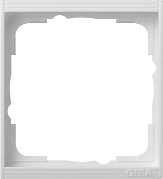 Gira Event Cadre intermédiaire simple blanc pur mat - 146127