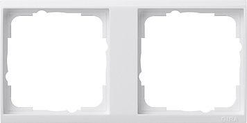 Gira 2-Way Event Clear Frame Plate Pure White - 1462723