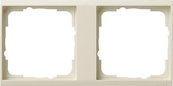 Gira Event Clear 2-Way Frame Creme White - 1462721