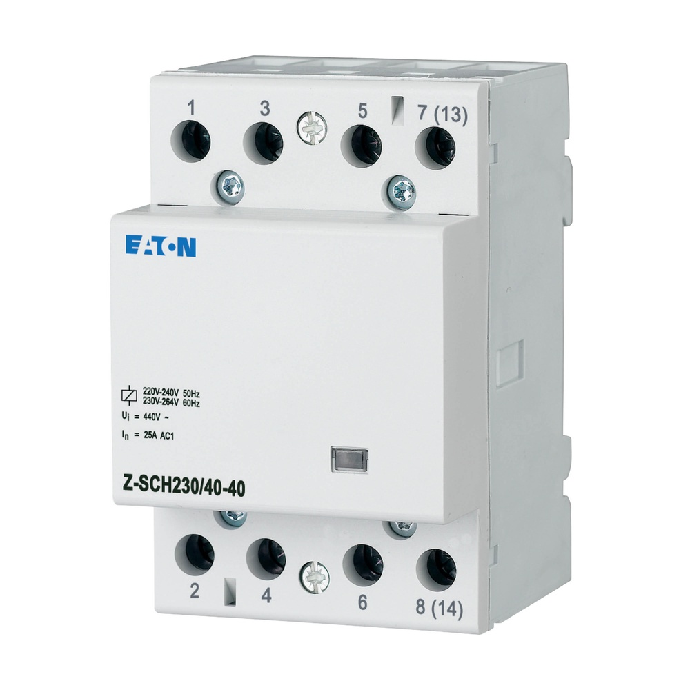 Contactor de instalación Eaton 230VAC 50Hz 40A 4NO 3HP - 248852