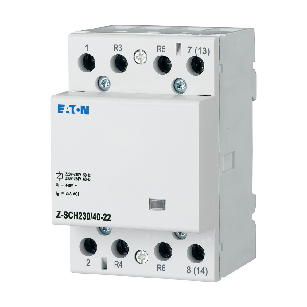 Eaton Instalación Contactor 230VAC 50Hz 2NO 2NC 40A 3HP - 248853