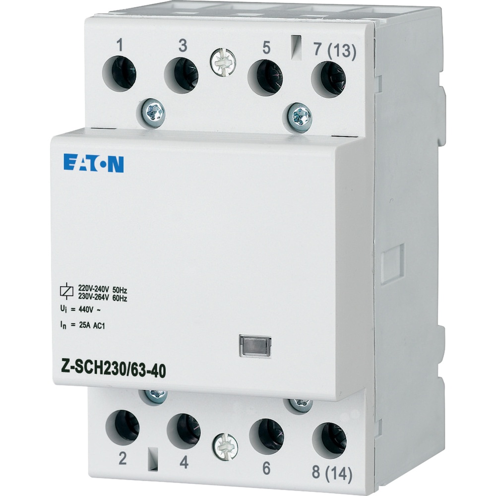 Contactor de instalación Eaton 230VAC 50Hz 63A 4NO 3HP - 248856