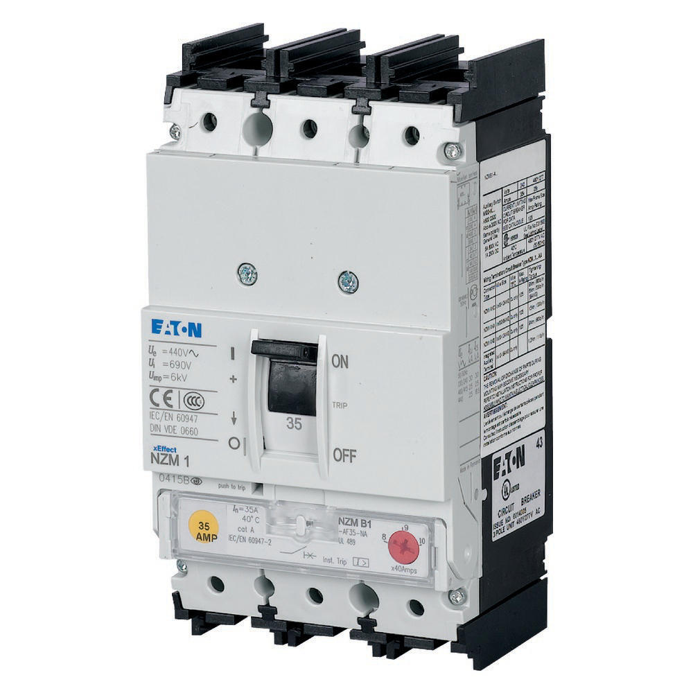 Disjoncteur Eaton 3P 80A 25KA NZMB1-AF80-NA UL IEC - 272250