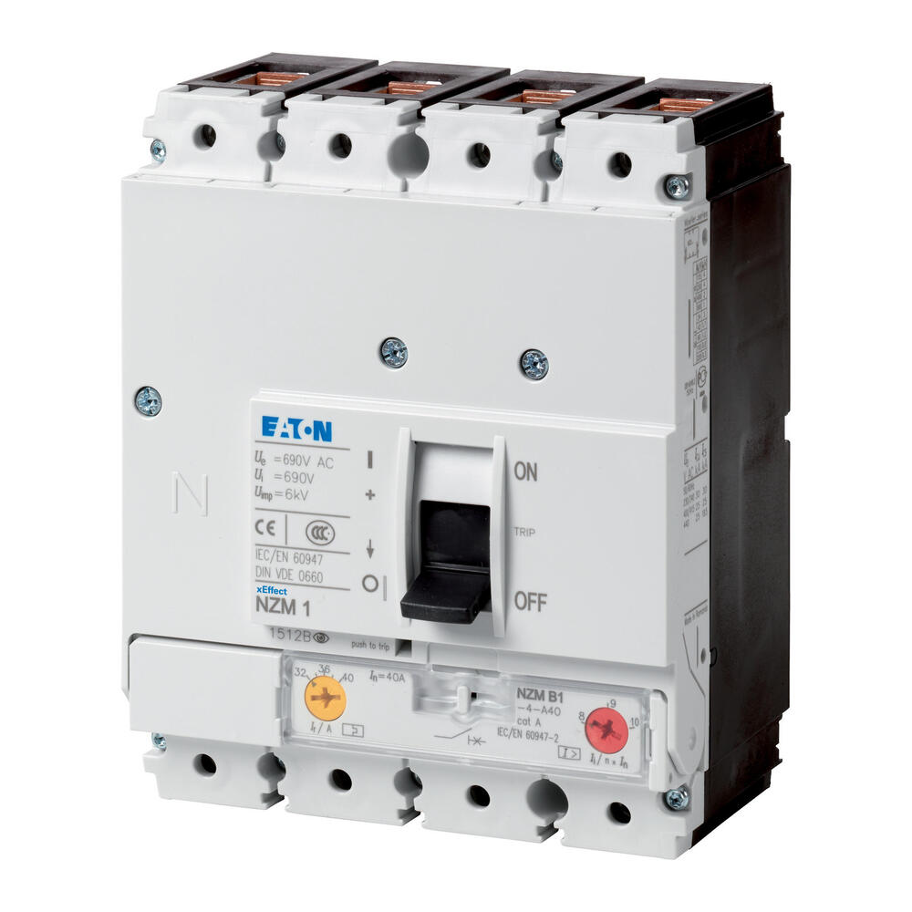 Eaton NZMH1-4-A50 Interruptor automático 4P 50A 100KA IEC - 284424