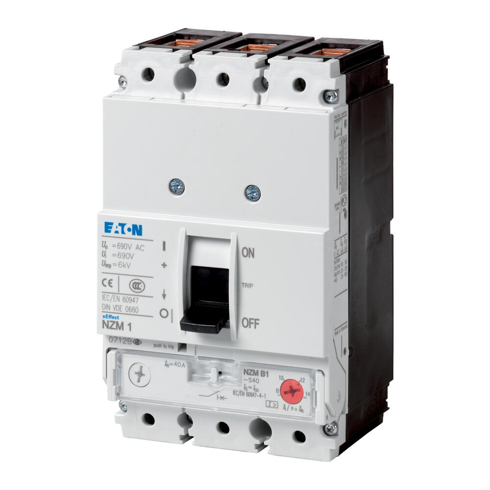 Eaton NZMH1-S50 3P 50A Circuit Breaker 100kA Motor Protection - 284437