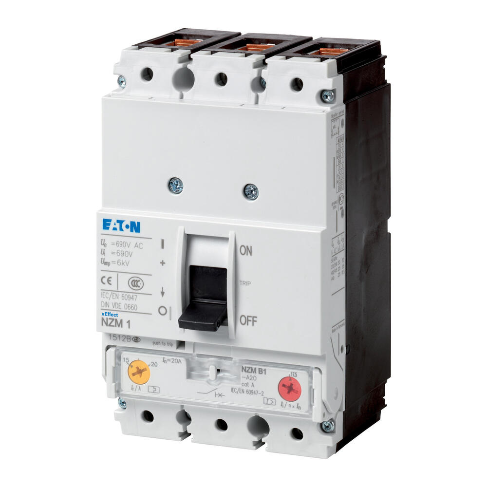 Eaton 3P 80A NZM1 Disjoncteur de puissance NZMB1-A80-NA UL/IEC - 272256