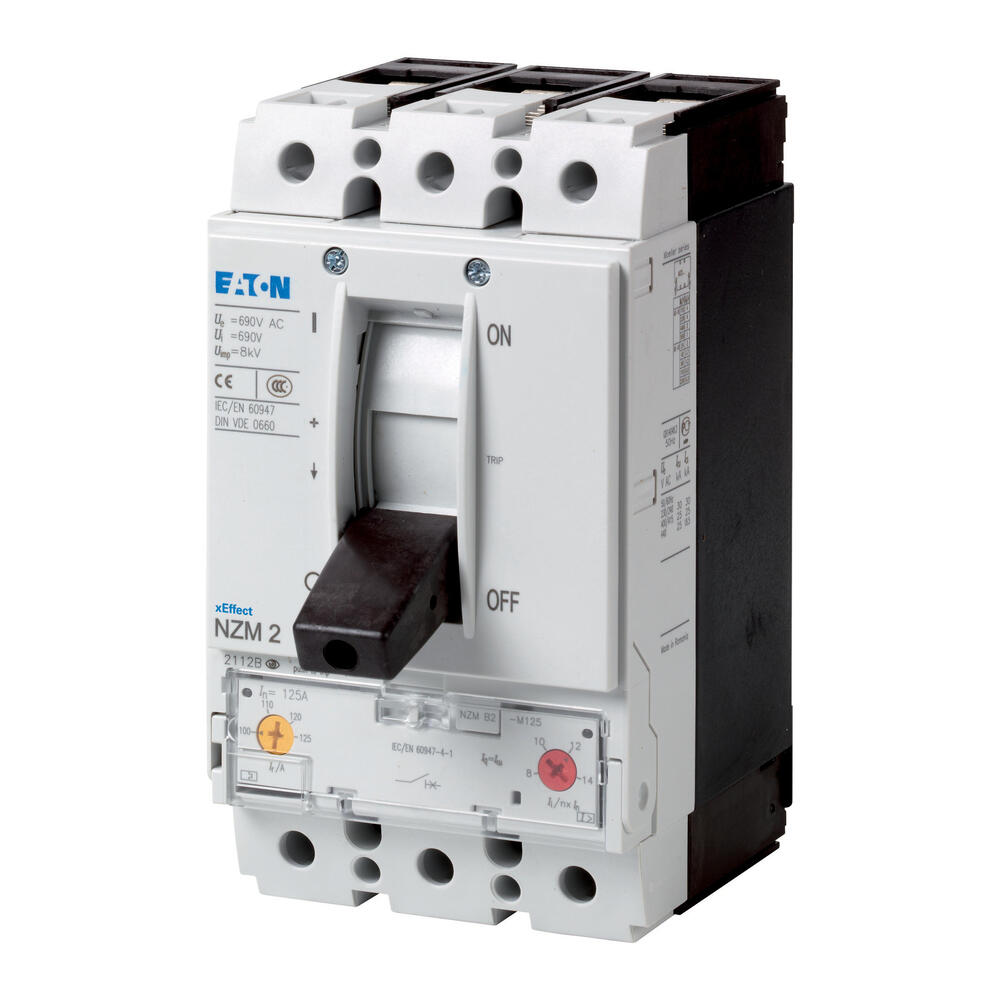 Eaton 3P 125A Circuit Breaker NZM2 150kA IEC NZMH2-M125 - 281307