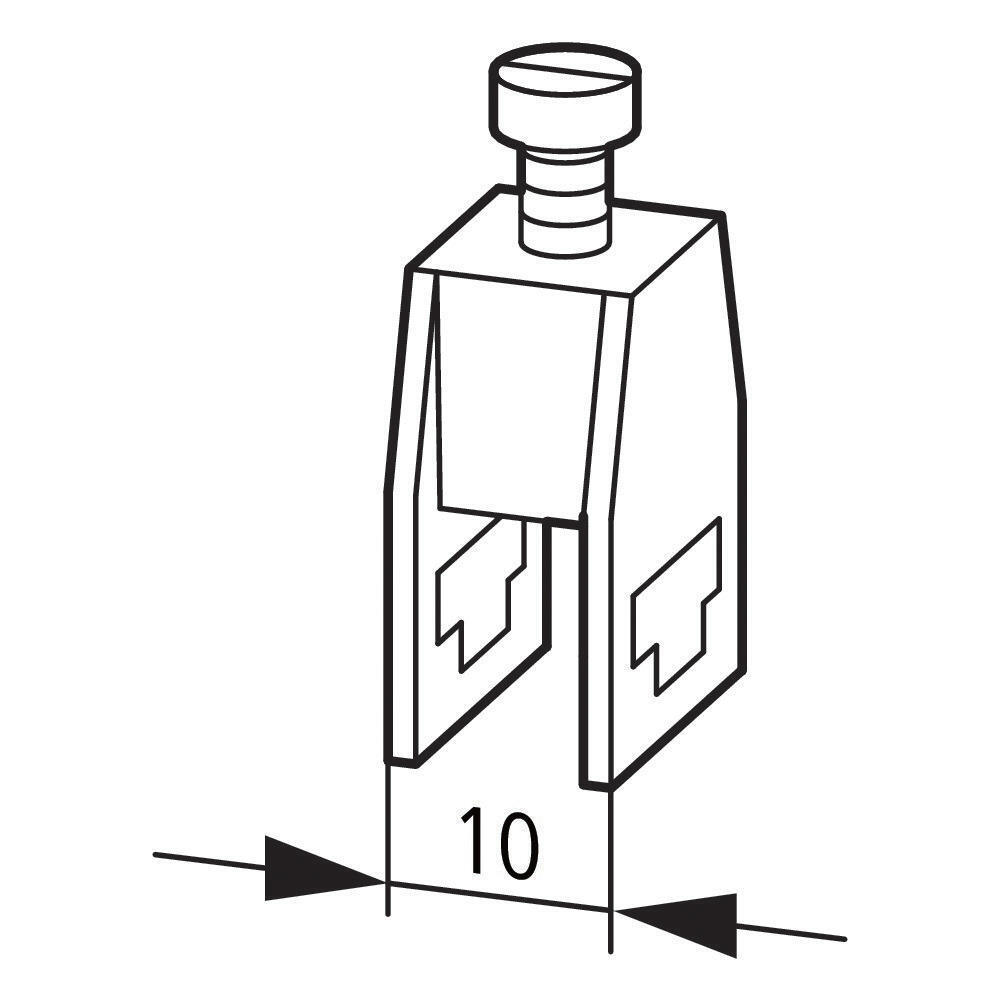 Eaton AK16 Hoofdstroomklem Max 16mm Vierkant CU 10X3mm - 079336 [500 stuks]