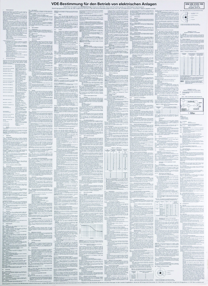 Dehn Sign For German Electrical Operation Regulations - 700051