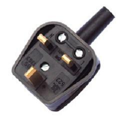 Enchufe Ratio Electric UK 13A Negro - 70404