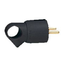 Legrand Plug Right Angle With Pull Ring Black - 050328 [50 pieces]