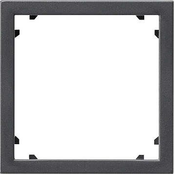 Cadre adaptateur carré Gira 45x45mm Système 55 Anthracite - 028328 [2 pièces]