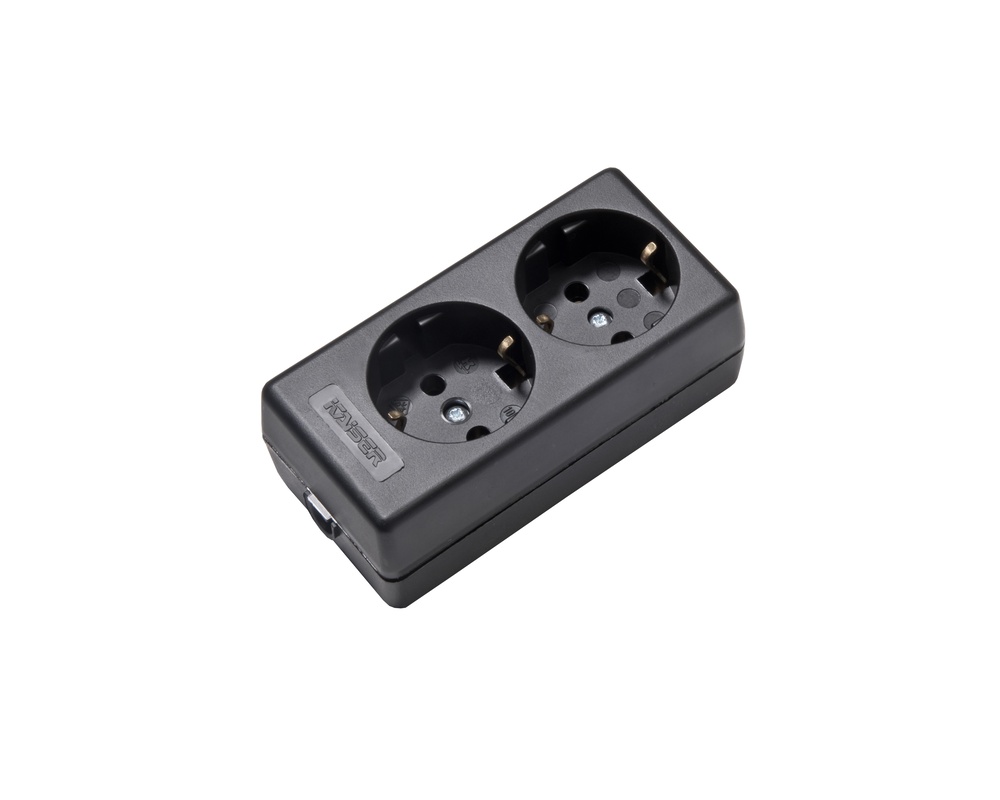 Martin Kaiser 2-Way Socket Earthing Contact Black (European Socket) - 1020/SW [2 pieces]
