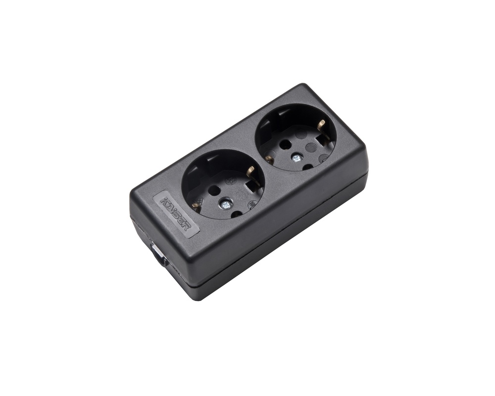 Martin Kaiser 2-Way Socket Earthing Contact Black - 1020/SW [2 pieces]