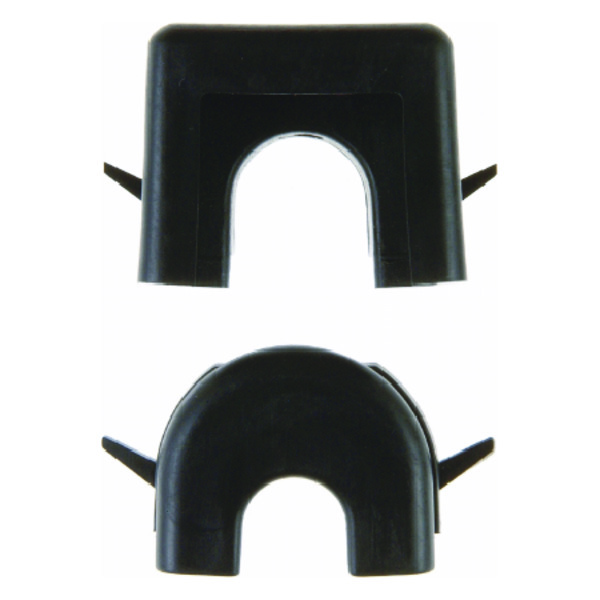 Black Surface Mounted Cable And Duct Entry - 181305 [2 pieces]