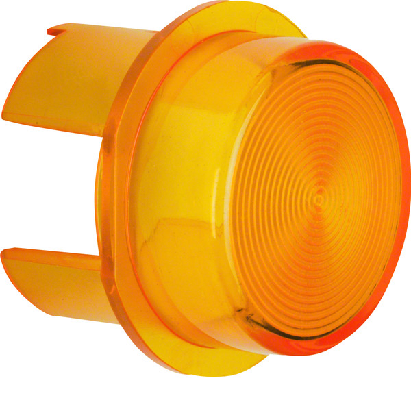 Hager Berker Lens For Push Button Light Signal Element E10 Yellow Translucent - 1282 [2 pieces]