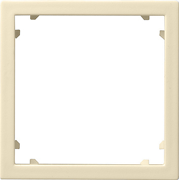 Marco Adaptador Gira 45x45 Cuadrado Sistema 55 Crema Blanco - 028301 [2 piezas]