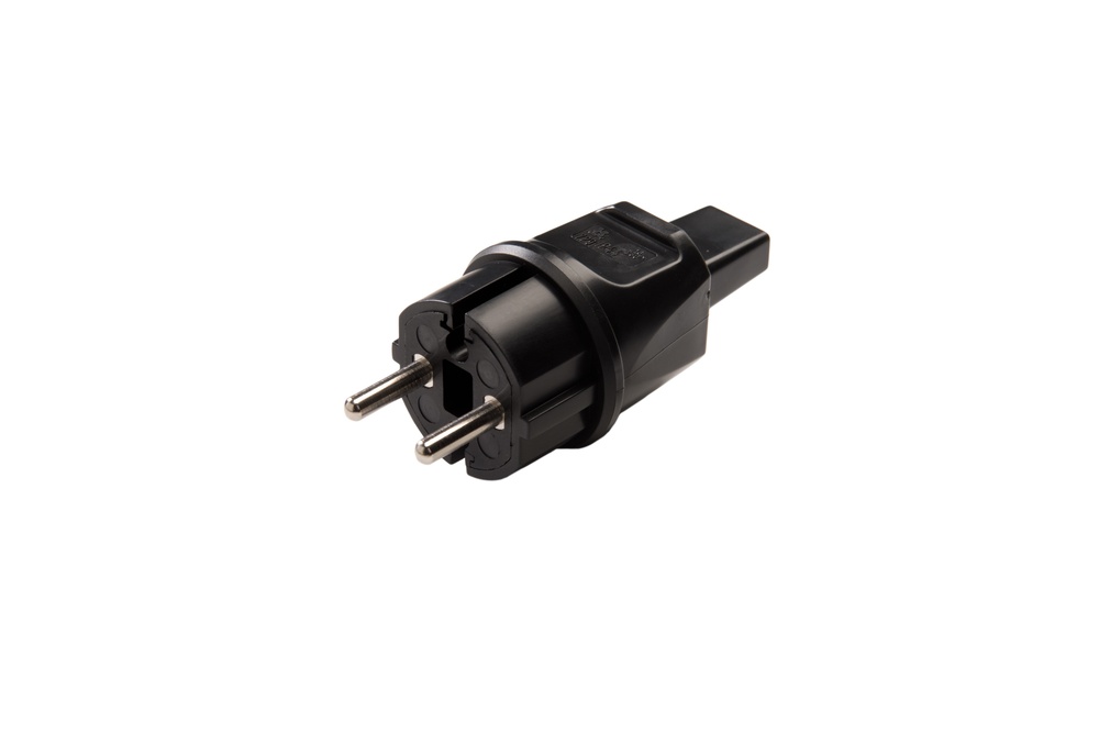 Martin Kaiser Enchufe de PVC para cable plano IP44 Negro - 729/13/SW [2 piezas]