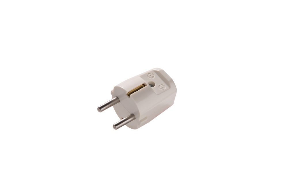 Martin Kaiser White 3-Pin Earthed Plug - IP20 - Thermodurcissable - 614/WS