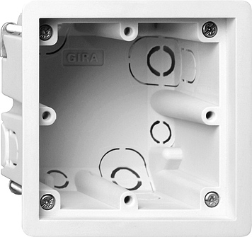 Gira E22 Single Device Box For Flat Installation - 289600 [2 pieces]