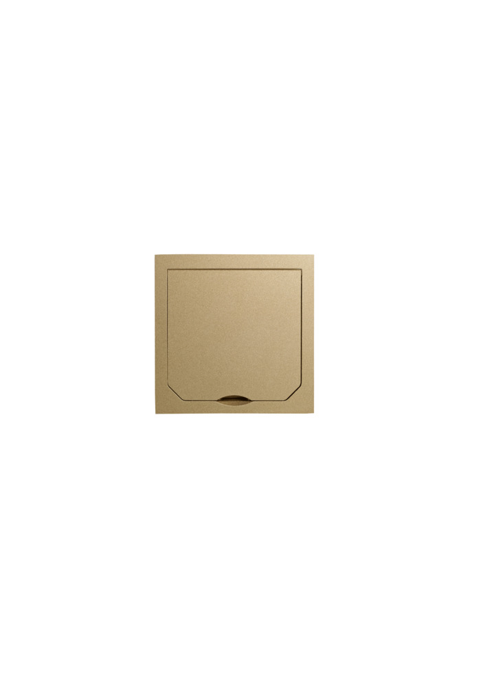 ABL Klappdeckel aus mattem Messing 94mm IP41 - 1471-MSM