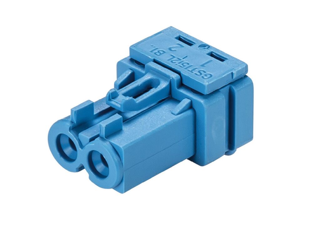 Wieland Gesis Mini-Gerätestecker Löt 2P 50V 16A Blau - 91.023.0453.0 [500 Stück]