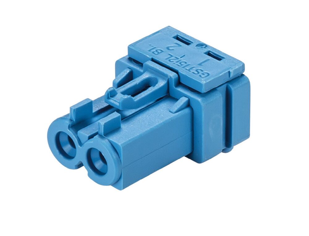 Wieland Gesis Mini Device Connector Solder 2P 50V 16A Blue - 91.023.0453.0