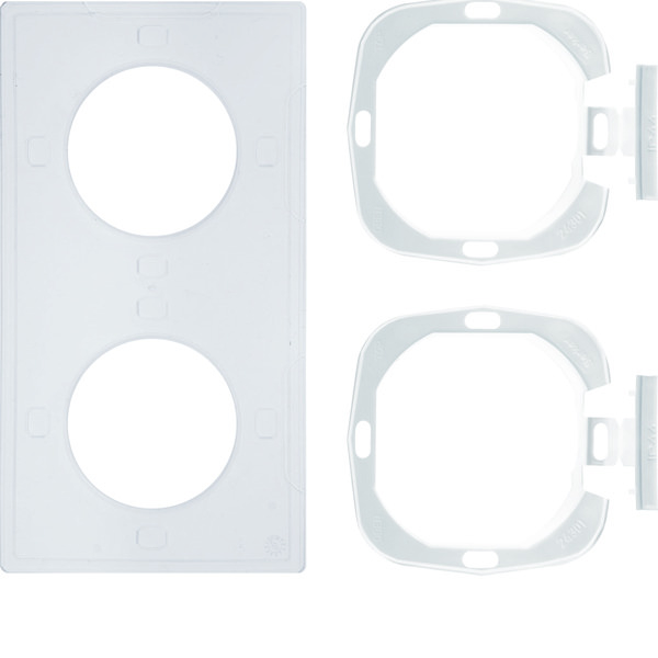 Hager Berker Sealing Set S.1 IP44 With Flange 2 Gang - 10108902