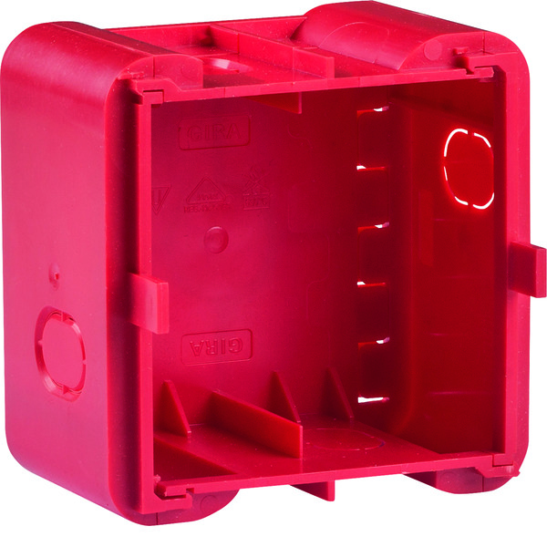 Hager Berker 1-Gang Wall Box for Flush-Mounted Installation Red - 18720010